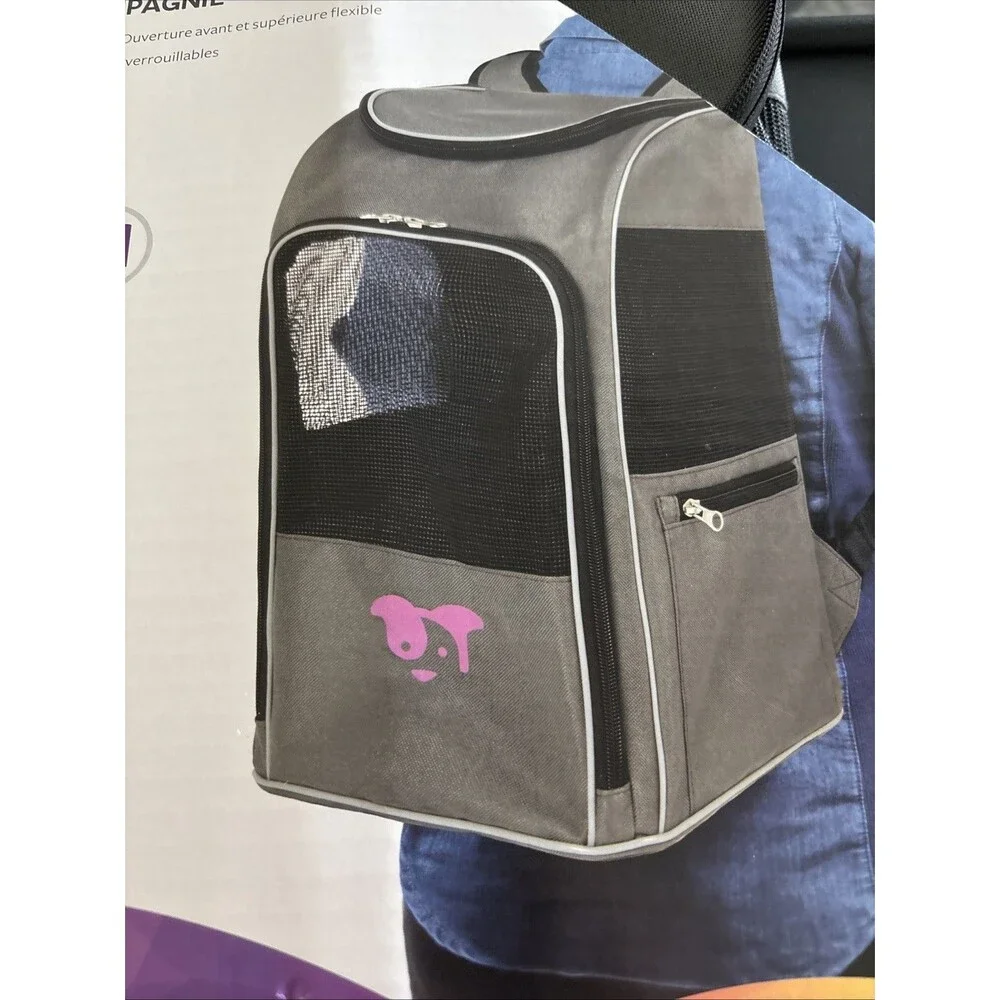 New 2-In-1 Dog Travel Backpack Carrier For MED Animals 16lbs